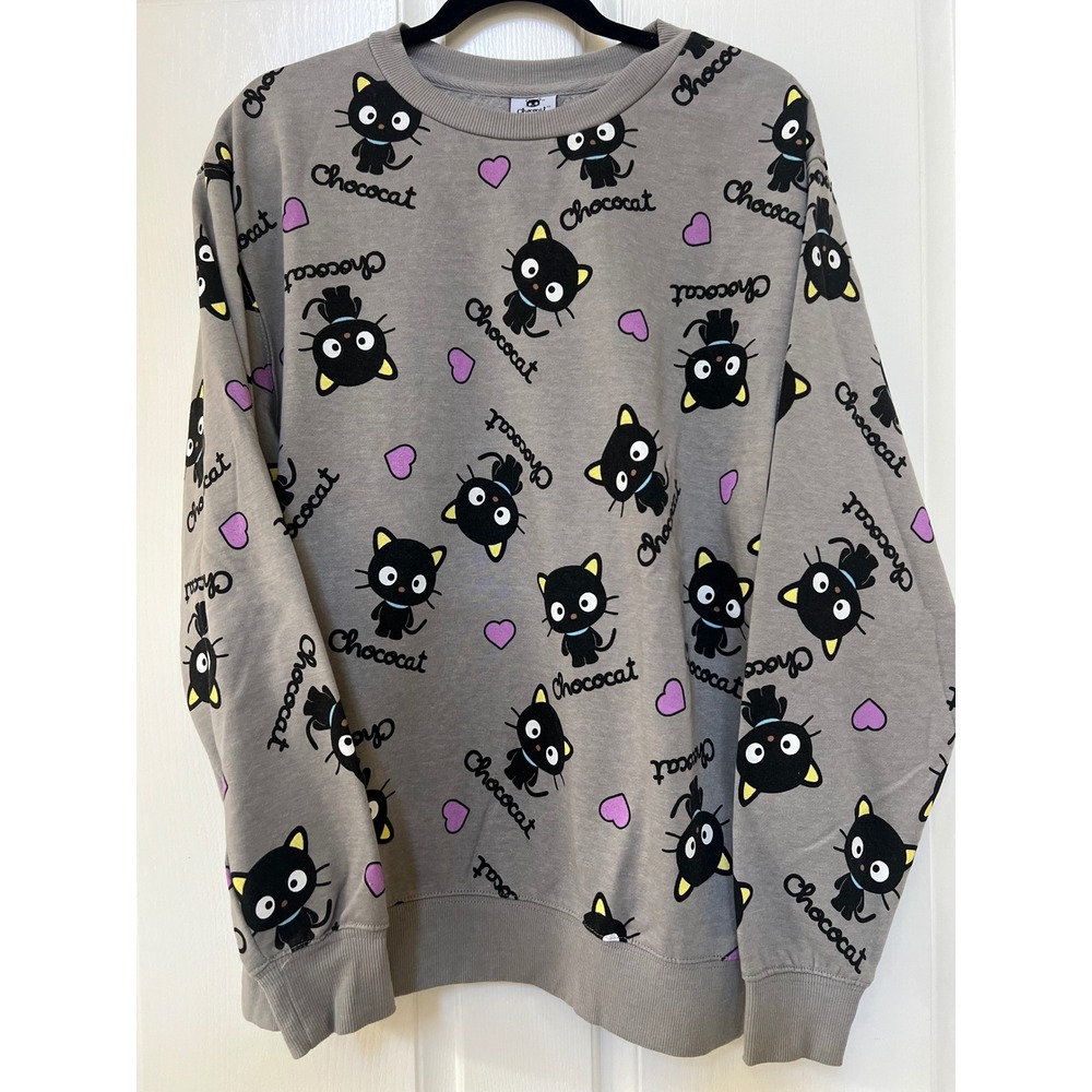 Sanrio Chococat Crewneck in Gray Size Women's Medium EUC